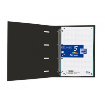 Oxford Europeanbinder Classic Carpeta de Anillas A4+ con Recambio, 4 Anillas 35mm, Negro Oxford Europeanbinder Classic Carpeta de Anillas A4+ con Recambio, 4 Anillas 35mm, Negro
